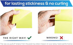 Infiniko Sticky Notes 3x3 Inch, 1200 Sheets, 6 Bright Color Sticky Pads - Image 3