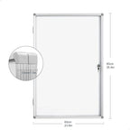 BEST BOARD Lockable Magnetic Enclosed 36x24 inches Dry-Erase whiteboard - Image 2