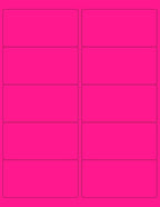 NextDayLabels - 8-1/2 x 11 Neon Color High Light Fluorescent Labels by NextDayLabels