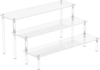 Aredpoook Acrylic Display Risers, 3 Tier Perfume Organizer Stand, Large Shelf by Aredpoook