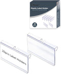 Diteje 20 Pack Plastic Wire Shelf Label Holder, Shelving Rack Retail Sign Hook by Diteje