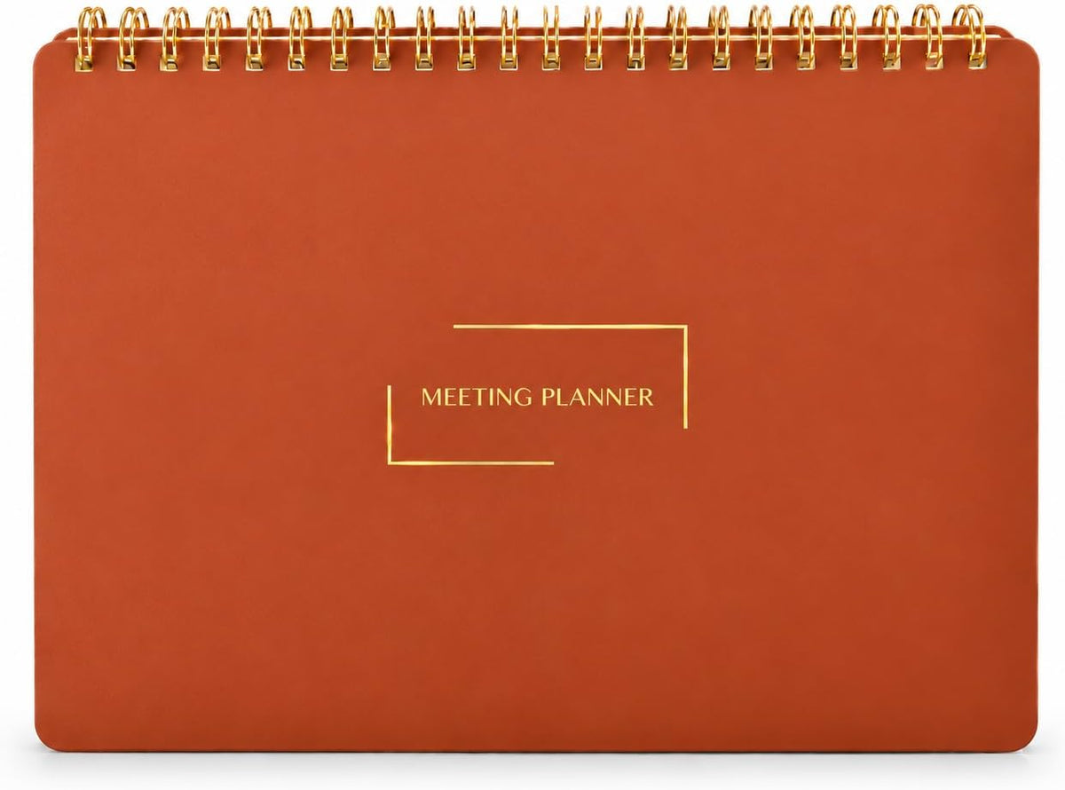 meeting notes notebook for work, spiral project planner, main product view