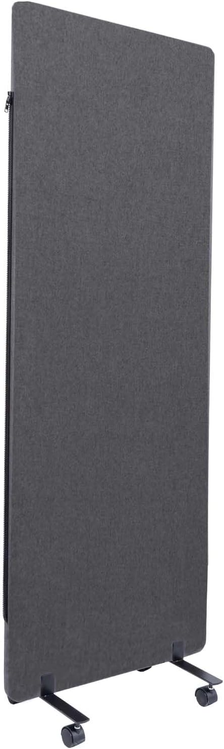 Office Partitions with Wheels, Sound Proof Dividers Privacy Panel Partition Wall by HOMSCREENER