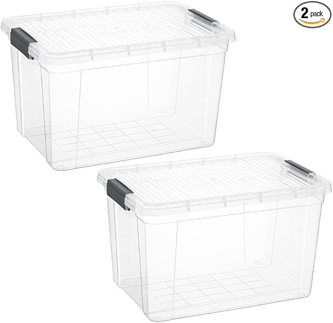 Superio Clear Storage Boxes by Superio