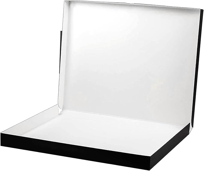 Lineco 16x20 Black Clamshell Archival Folio Storage Box, 1.75" Deep. Acid-Free - Image 2