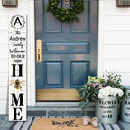 SRongmao Welcome To Our Home Porch Sign Personalized Welcome Sign - Image 2