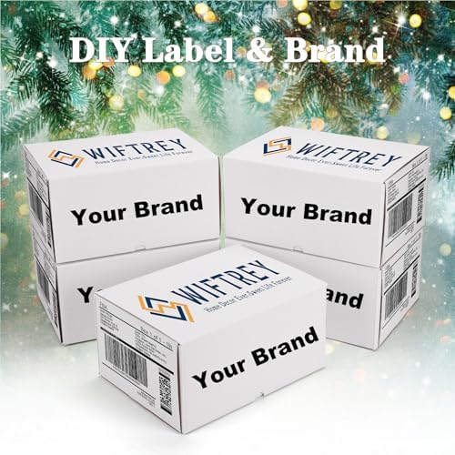 wiftrey 12x9x6 inches white shipping boxes pack of on a desk or shelf