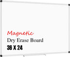 XBoard Magnetic Whiteboard 36 x 24 Inch, Dry Erase White Board