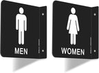 Faittoo Restroom Sign, Bathroom Signs, 6 x 6 Inches Acrylic Sign, by Faittoo