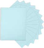 24 Sheets Light Blue Cardstock 8.5 x 11 Pastel Paper, Goefun 80lb Card Stock by Goefun