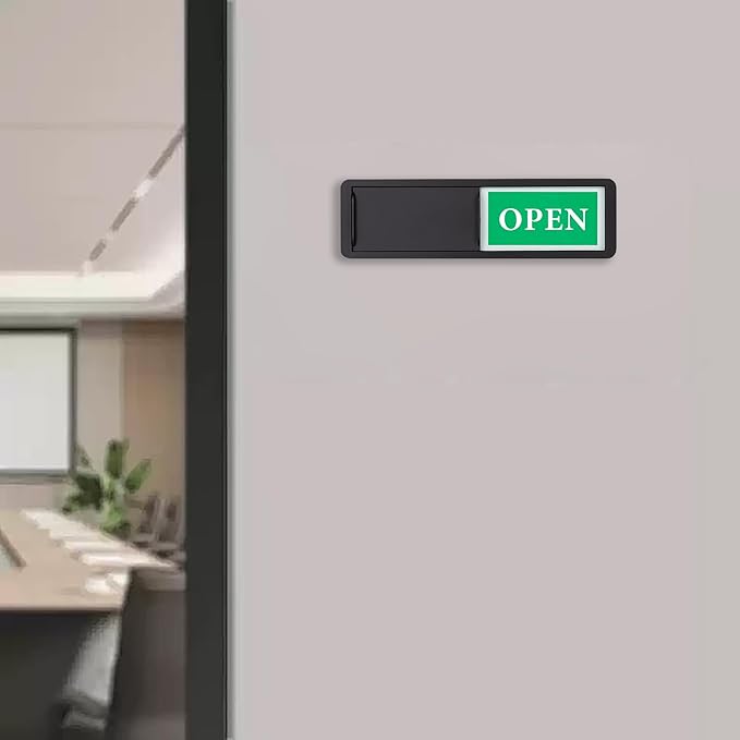 Open Closed Door Sign, Sliding Reversible Door Indicator Sign - Image 8