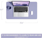 YSAGi Non-Slip Leather Desk Pad, Waterproof Laptop Computer Desk Keyboard Mat - Image 2