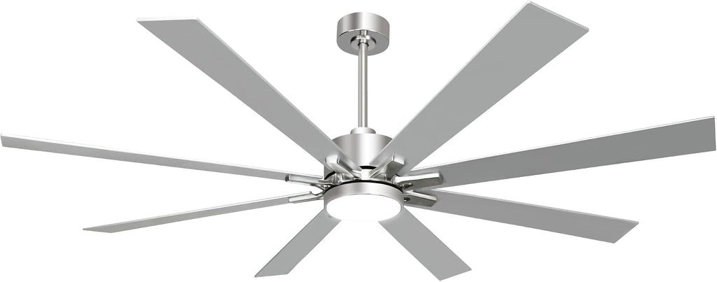 hykolity 72 inch modern flush mount large nickel, view 9