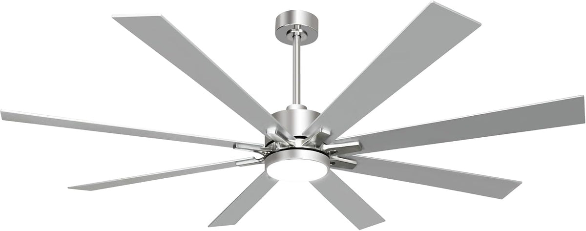 hykolity 72 inch modern flush mount large nickel, view 9