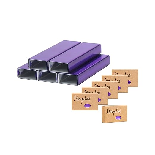 NatSumeBasics 6000 Purple Staples 26/6 Standard Colored Staple by NatSumeBasics