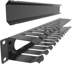 Jingchengmei 2 Pack of All Metal 1U Cable Management Horizontal Rack Mount - Image 8