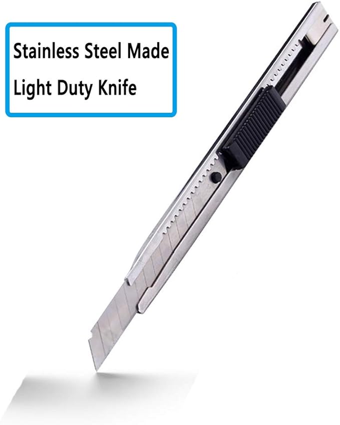 WEKOIL 9mm Snap Off Utility Knife 5 Pack High Hardness Retractable Box Cutters - Image 3