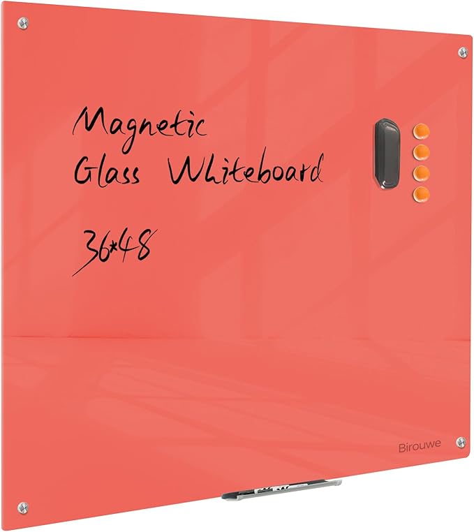 Magnetic Glass Dry Erase Board by Unknown