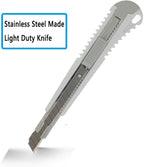 WEKOIL 9mm Snap Off Utility Knife 3 Pack High Hardness Retractable Box Cutters - Image 3