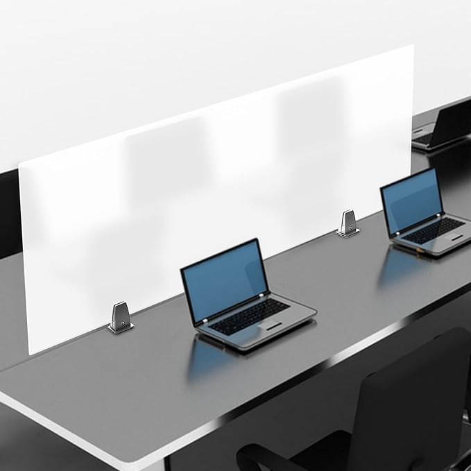 Desk Divider, Acrylic Desk Privacy Panels, Privacy Desk Screen, Frosted Acrylic - Image 2