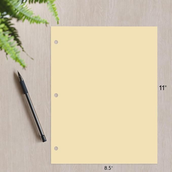 Copy And Printing Color Paper, 20 Lb. 3 Hole Punch 500 Sheets Per Ream. - Image 3