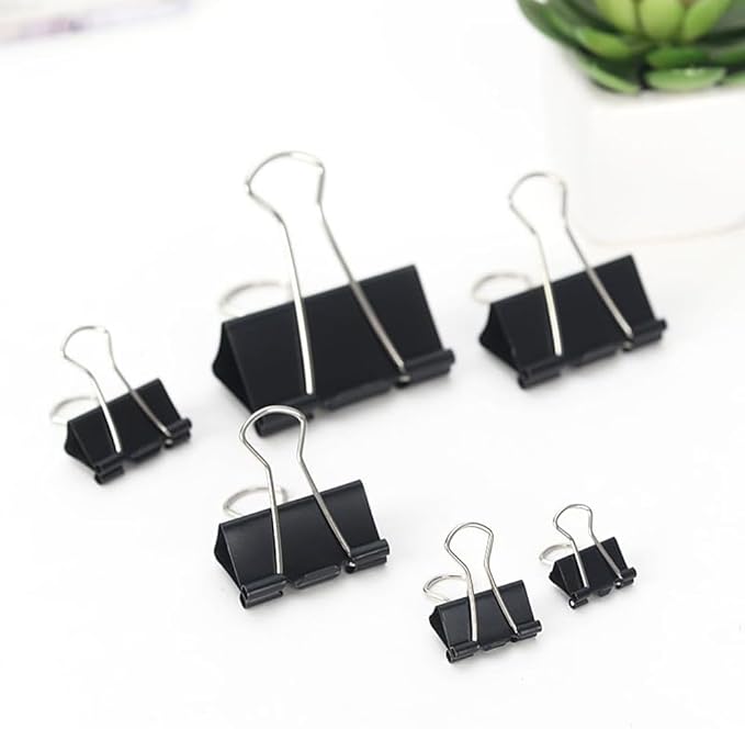 200PCS Binder Clips Paper Clamps Assorted Sizes, Mini and Micro, 6 Sizes - Image 8