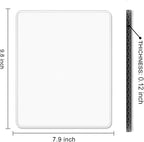 Auhoahsil White Mouse Pad, 12 x 10 Inch Square Mousepad, 3mm Thick Rubber Mouse - Image 7