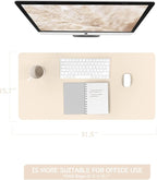 YSAGi Non-Slip Leather Desk Pad, Desk Matt - Image 2