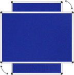VIZ-PRO Notice Board Felt Blue, 48 X 24 Inches, 3 Pack - Image 3
