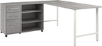 Bush Business Furniture Hustle 72W x 30D Computer Desk and Storage Cabinet - Image 3