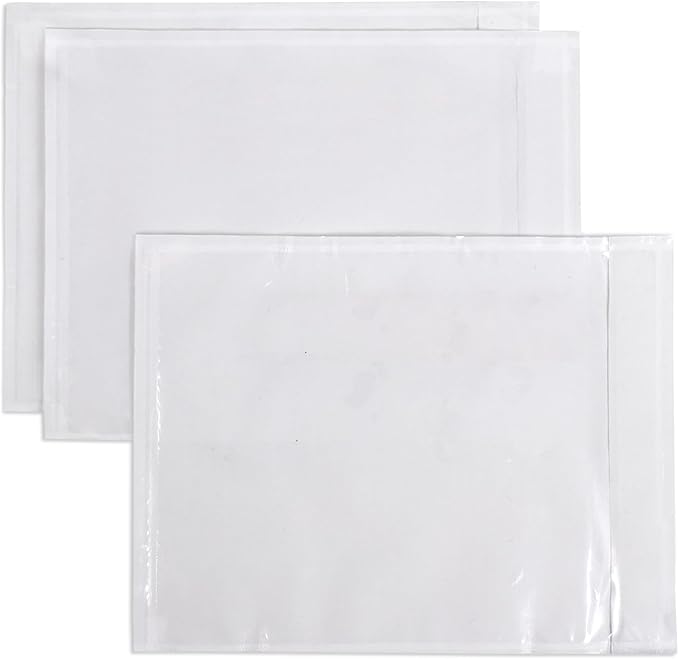 iMailer - 200 PCS 7.5"x5.5" Packing List Pouch- Clear Plastic Envelopes by iMailer