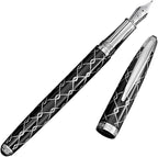 Webson Gill ‘The Weaver’ Black Luxury Executive Fountain Pen, Polished Lacquer by WebsonGill