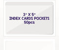Clear Adhesive 3" x 5" Index Card Pockets by IMAGAME