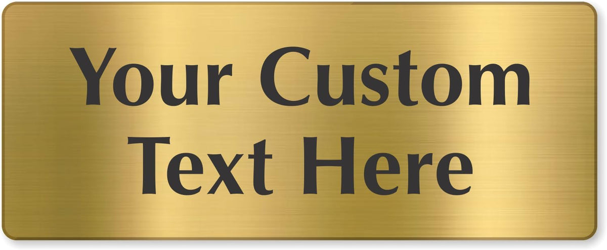 SmartSign Custom Brass Sign