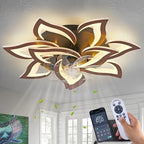 modern ceiling fan with lights remote control, 32", main product view
