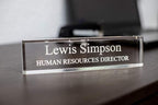 SignsByLITA Personalized Acrylic Desk Name Plate 2" x 8" by SignsByLITA