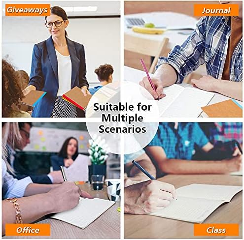 feela 8 Pack Composition Notebooks Bulk, Kraft Cover Lined Blank College Ruled - Image 7