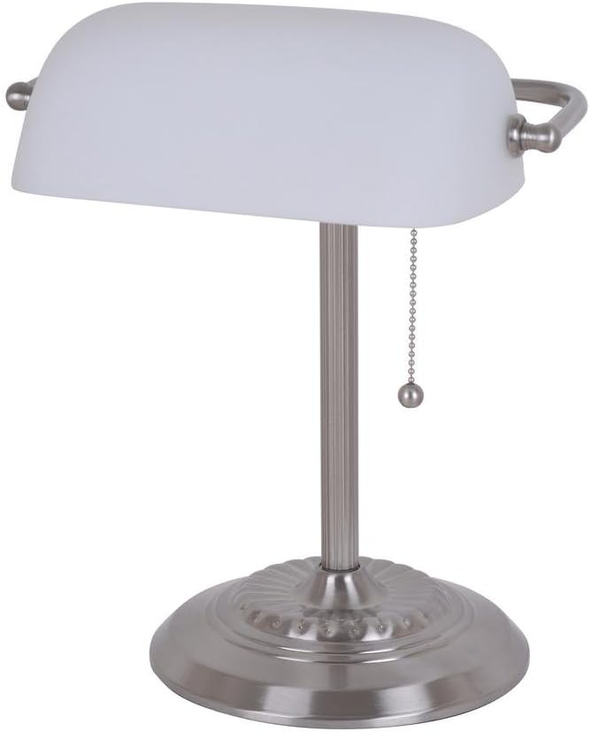 Catalina Lighting Traditional Desk Lamp, White, Smart Home Capable for Home O...