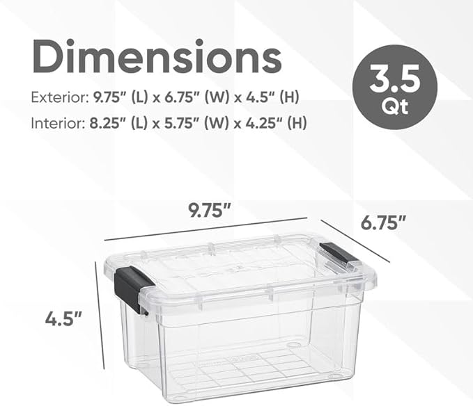 Superio Clear Storage Boxes - Image 2