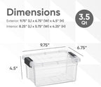 Superio Clear Storage Boxes - Image 2