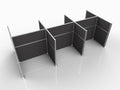 Versare Hush Panel Cubicle Kit | Workstation Partition Walls | Sound Dampening by VERSARE