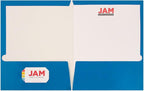 JAM PAPER Laminated Two Pocket Glossy School Folders - Image 3