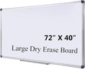 72 x 40 Inch Large Magnetic Whiteboard by DexBoard