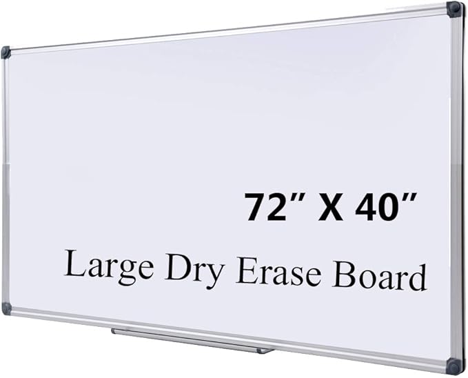 72 x 40 Inch Large Magnetic Whiteboard by DexBoard