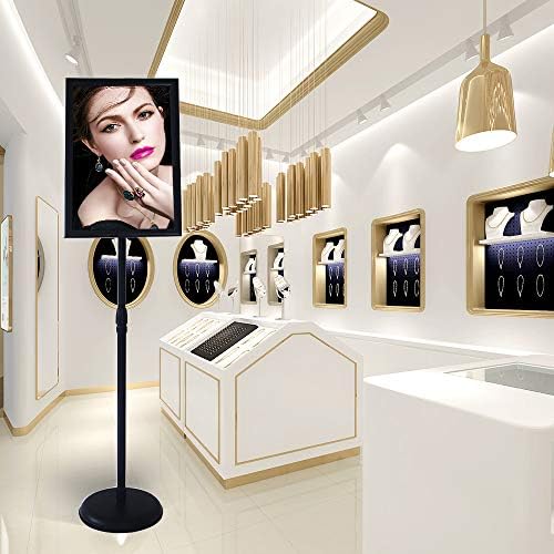 ydisplay sign holder stand 11x17inches pedestal floor standing on a desk or shelf