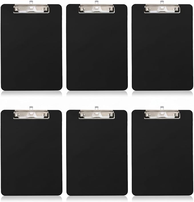 6 Pack Clipboards Bulk with Pen Holder, Thickened Nursing Clip Boards 8.5x11 by TFDLCGzm