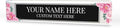 Signs ByLITA Floral Pattern Customized Nameplate | Midnight Bloom Personalized by SignsByLITA