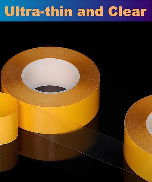Ultra-Thin Double Sided Tape 1/2 inch by 66FT Two Sides Sticky Tape - Image 2