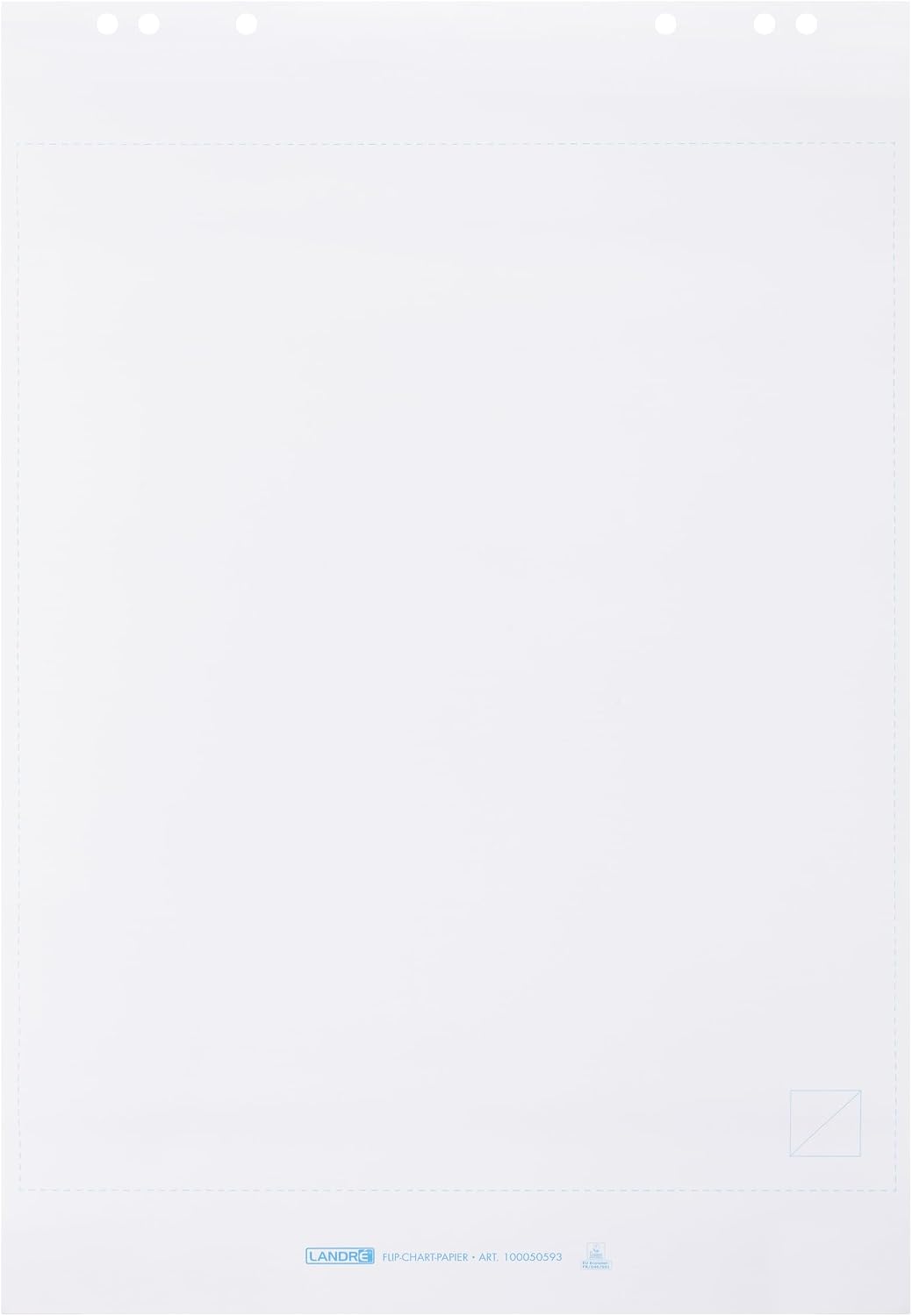 Landre Flip Chart Blocks Rolled Holzfreies Papier Blanko