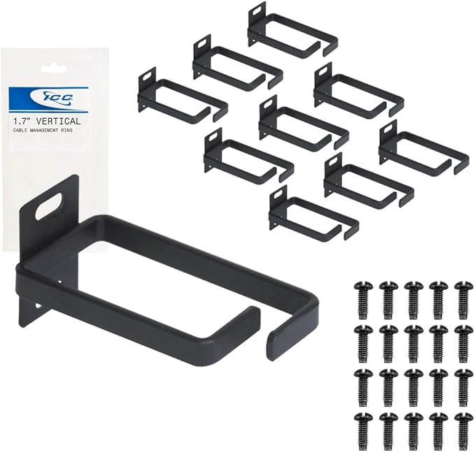ICC 1.70” Metal Cable Management Ring, Rack or Wall Mount by ICC